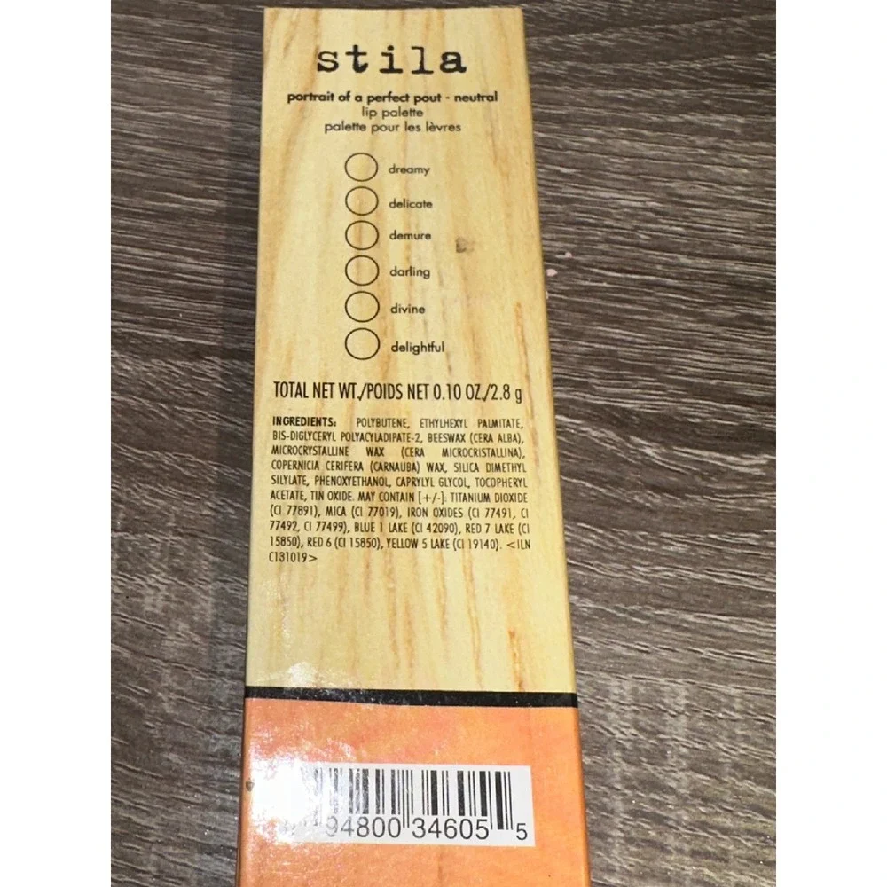 Stila Portrait of a Perfect Pout Neutral Lip Palette 6 Shades Dreamy Darling